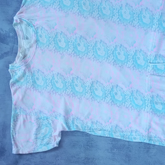 VINTAGE 90s Floral Print Tie-Up T-Shirt - Picture 4 of 6